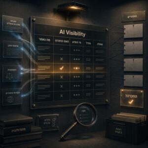 איך לבדוק אם ChatGPT ממליץ על העסק שלך באמצעות טבלת AI Visibility